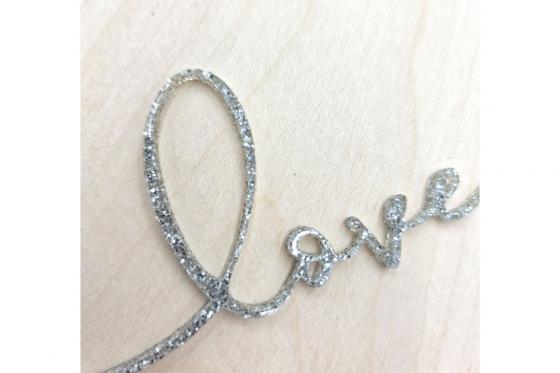 Love Holzherz - personalisierbar 1 