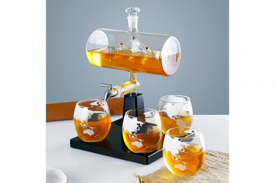 Schiff Karaffen-Set - inkl. 4 Gläser 2 