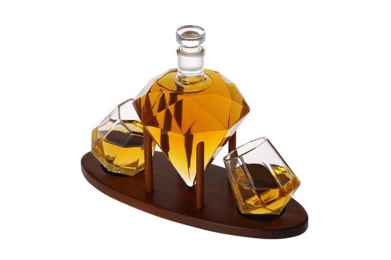 Diamant Karaffen-Set - inkl. 2 Gläser 3 