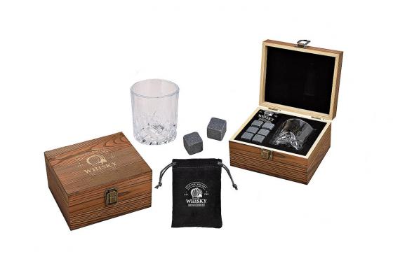 Whiskey Geschenkset - in edler Holzbox 1 