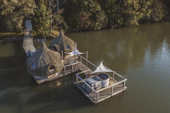 Cabane flottante SPA en famille - 1 nuit pour 6 personnes avec petit déjeuner compris 3 