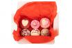 Bombes de bain cupcakes d'amour - Set cadeau de 6 pièces 