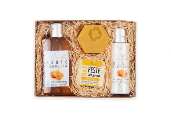 Coffret cadeau bien-être & soins au miel - 4 pièces  