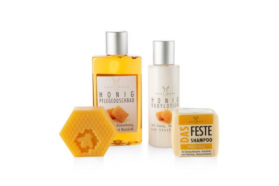Coffret cadeau bien-être & soins au miel - 4 pièces 1 