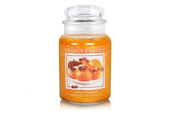 Duftkerze Orange-Zimt - Village Candle - 737g  