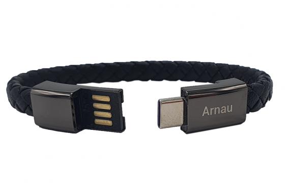 Armband Ladekabel USB C - mit Gravur 2 