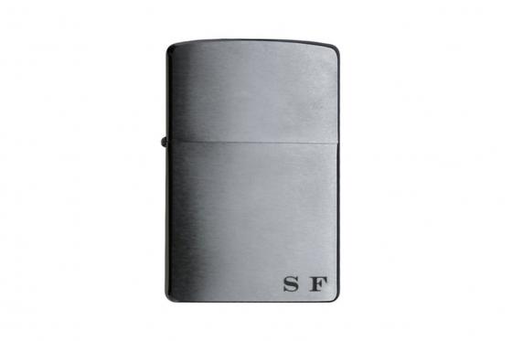 Zippo Feuerzeug Regular Chrome Brush - mit Gravur  