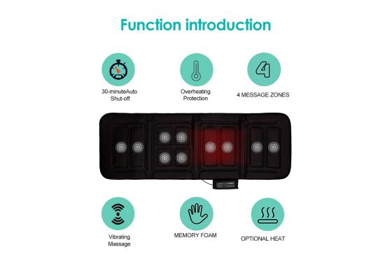 Tapis de massage - avec fonction chauffante 6 
