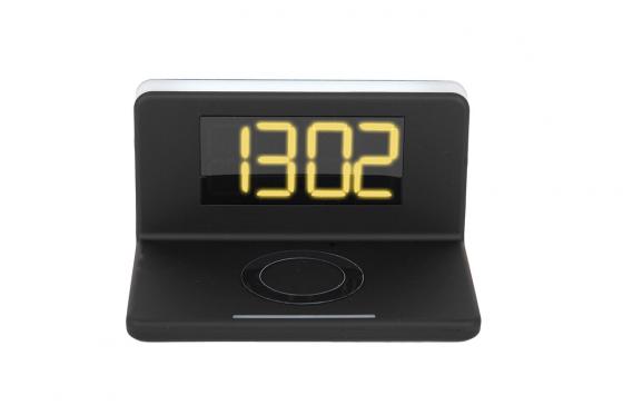 Station intelligente 3 en 1 -  réveil, chargeur sans fil & veilleuse 4 