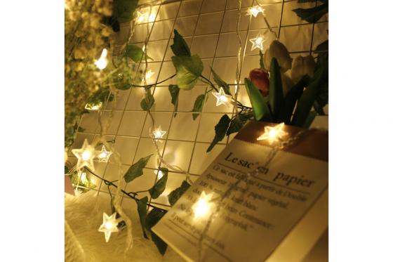 Étoile LED & guirlande lumineuse - Intérieur 6 