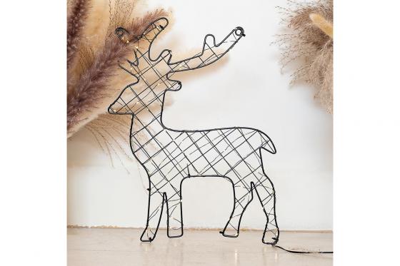 LED Hirsch & Lichterkette - Outdoor 3 