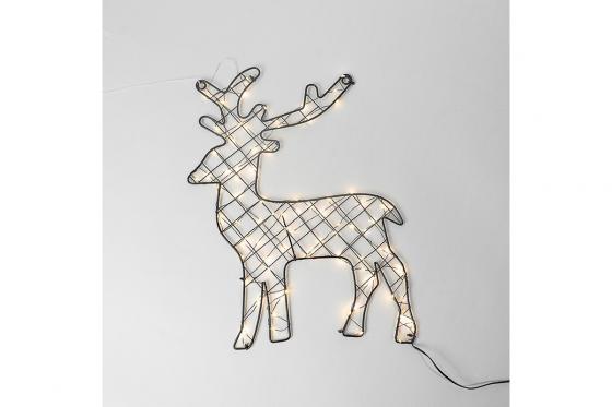 LED Hirsch & Lichterkette - Outdoor 4 