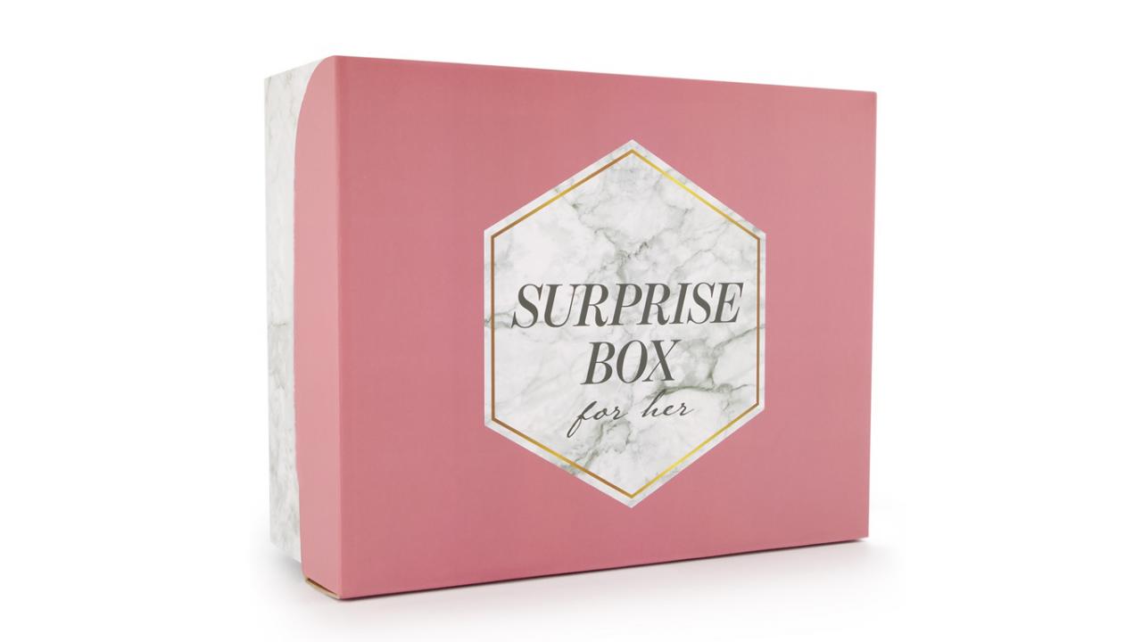 Coffret box surprise pour femmes, 10 surprises pour elle
