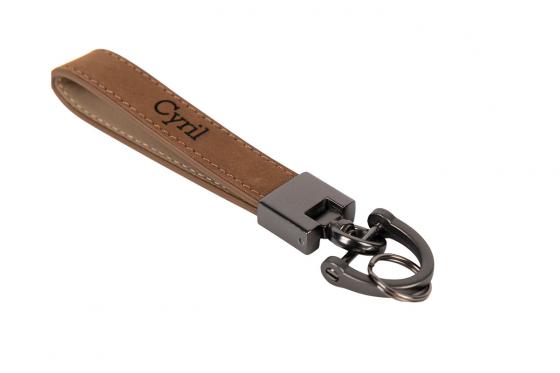 Leder Schlüsselanhänger - mit Gravur  
