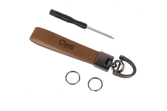 Leder Schlüsselanhänger - mit Gravur 4 