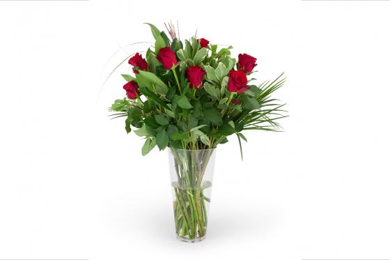 Bouquet de fleurs fraîches - Roses rouges - 12 roses (🚚 2 à 4 jours) 1 