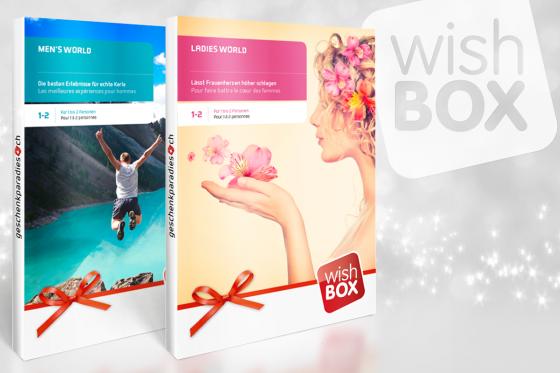 Wishboxen für Paare - 2 Boxen - über 50 Erlebnisse  