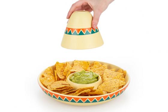 Assiette mexicaine pour nachos  - Chip and Dip  