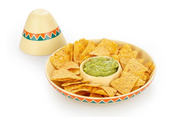 Assiette mexicaine pour nachos  - Chip and Dip 6 