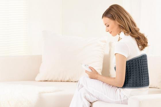 Coussin chauffant gris    - ventre/dos  4 