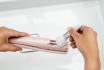 Brosse anti-fourches rose - inclus brosse de nettoyage et cable USB 4