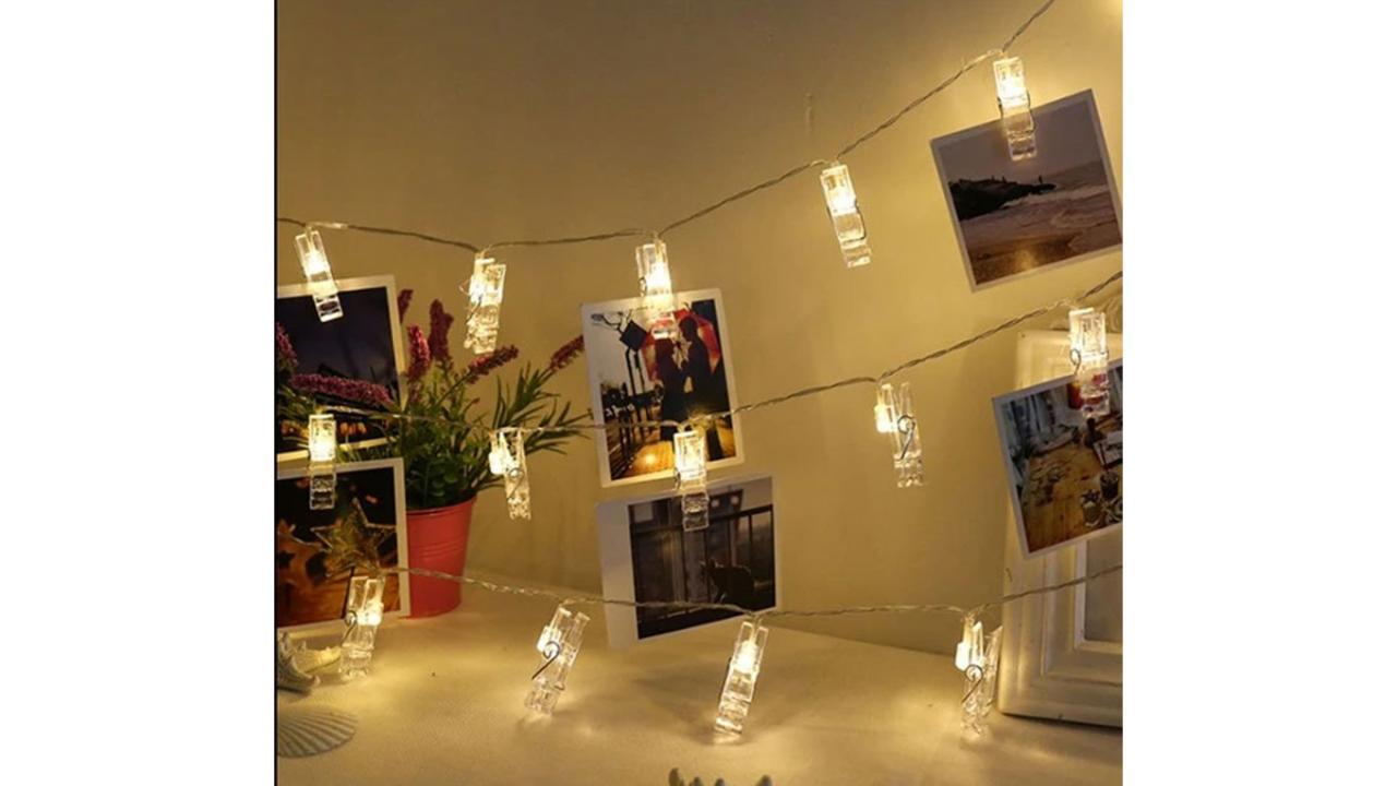 Guirlande lumineuse clip photo, 6 mètres
