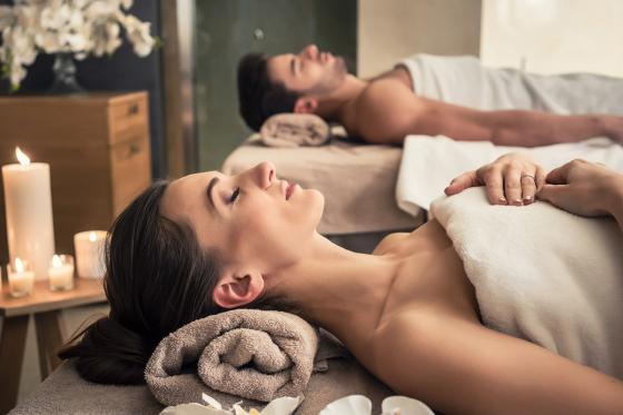 Massage en duo - Soin au choix avec thé et pâtisserie orientale   