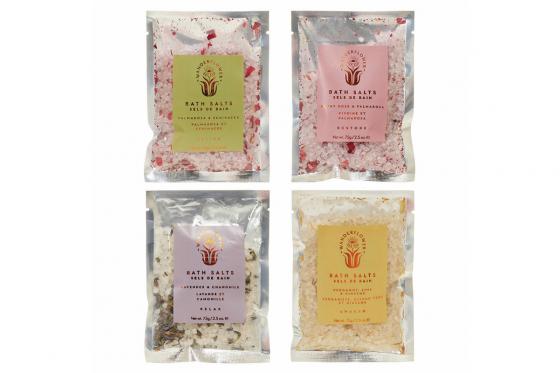 Badesalz-Set - 4 verschiedene Salze 1 