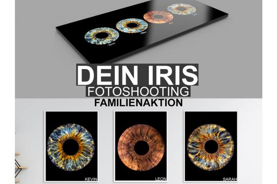 Iris Fotografie - 30x30cm auf Acrylglas, für eine Person 4 