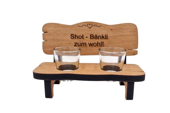 Schnapsbank - mit Gravur  