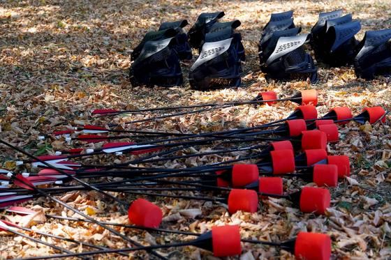 Bogenschiessen im Team - Mix zwischen Paintball und Bogenschiessen für 4 Personen 4 