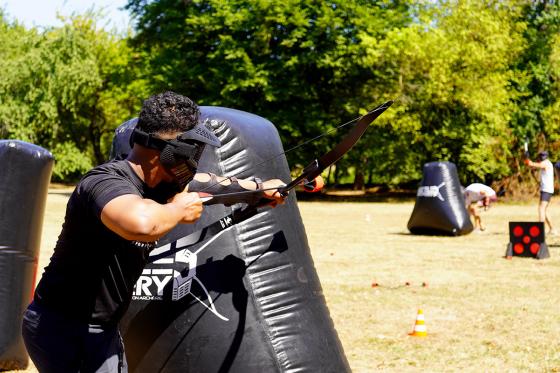 Bogenschiessen im Team - Mix zwischen Paintball und Bogenschiessen für 4 Personen 7 