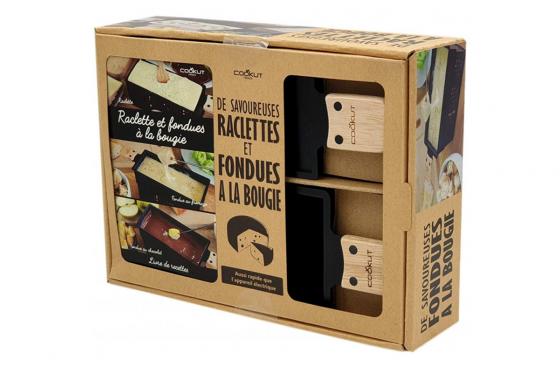 Fondue- & Raclette Geschenkset - mit Kerzenlicht  