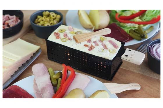 Fondue- & Raclette Geschenkset - mit Kerzenlicht 2 