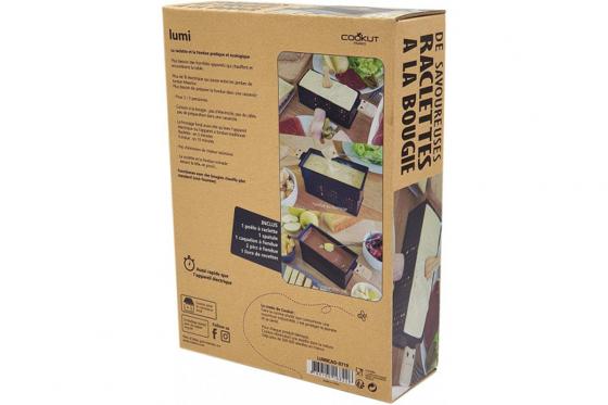 Fondue- & Raclette Geschenkset - mit Kerzenlicht 4 