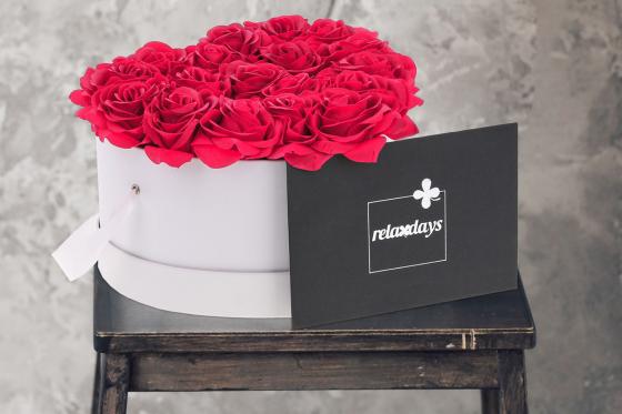 Rosenbox Herz - mit 18 Rosen 3 