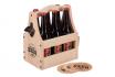 Bierträger aus Holz - mit Flaschenöffner 