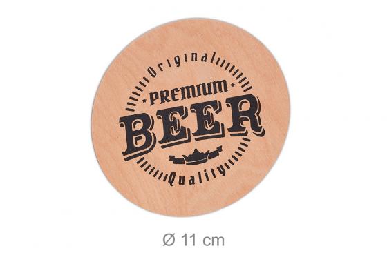 Bierträger aus Holz - mit Flaschenöffner 4 