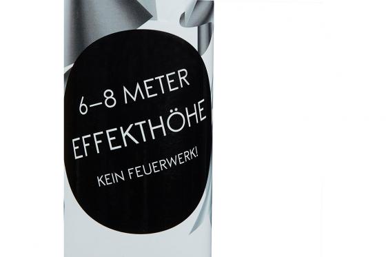 XL Konfettikanone - silber, 80 cm 6 