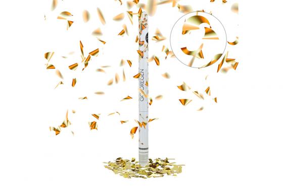 XL Konfettikanone - gold, 80 cm  