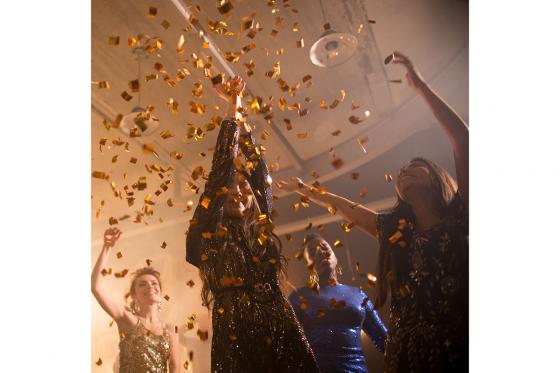 XL Konfettikanone - gold, 80 cm 6 