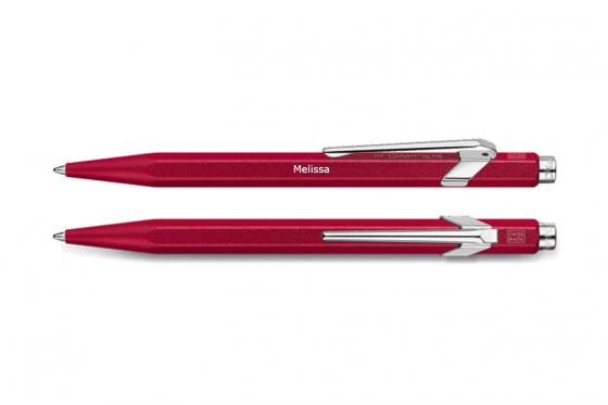 Caran d'Ache Kugelschreiber - rot - mit Gravur 1 