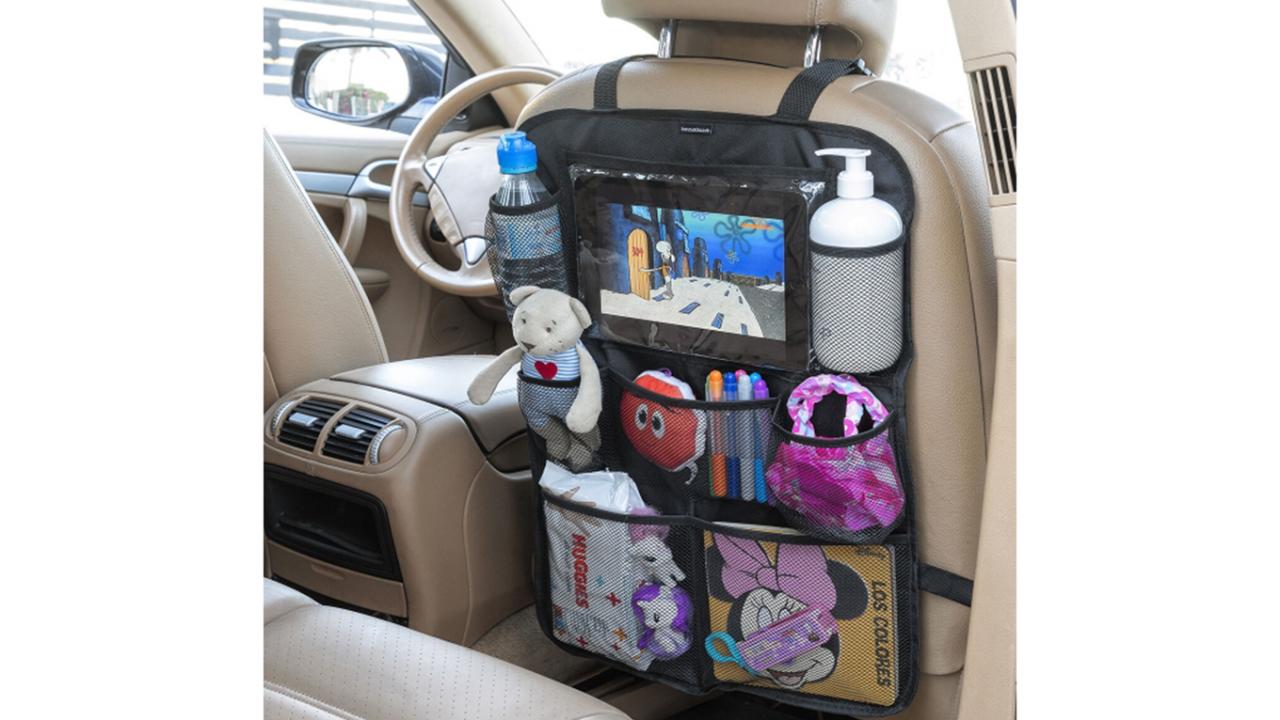 Autositz Organizer, mit 7 Netztaschen