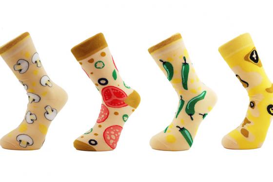 Chaussettes Pizza - 4 Paires 1 
