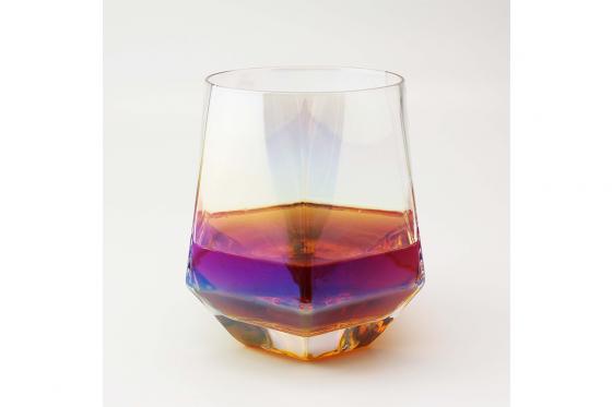 Verres en forme de diamant - avec effet arc-en-ciel 1 