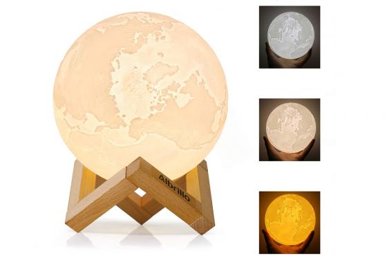 Lampe à LED 3D Clair de lune - 15 cm, avec fonction tactile 2 