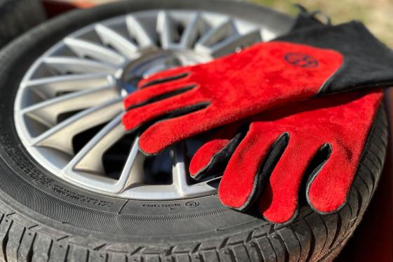 VW Grillhandschuhe - aus Rindsleder 2 
