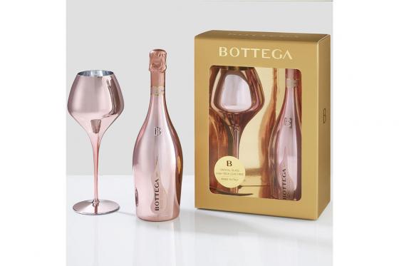 Geschenkset Bottega Rosé Gold - 0.75l mit 1 Glas  