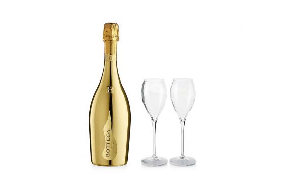 Set cadeau Bottega Gold - 0,75 L avec 2 verres 2 