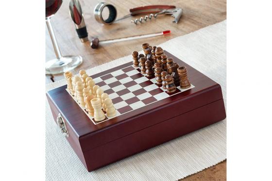 Schach- & Weinaccessoires - Geschenkset 2 
